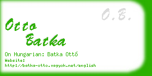 otto batka business card